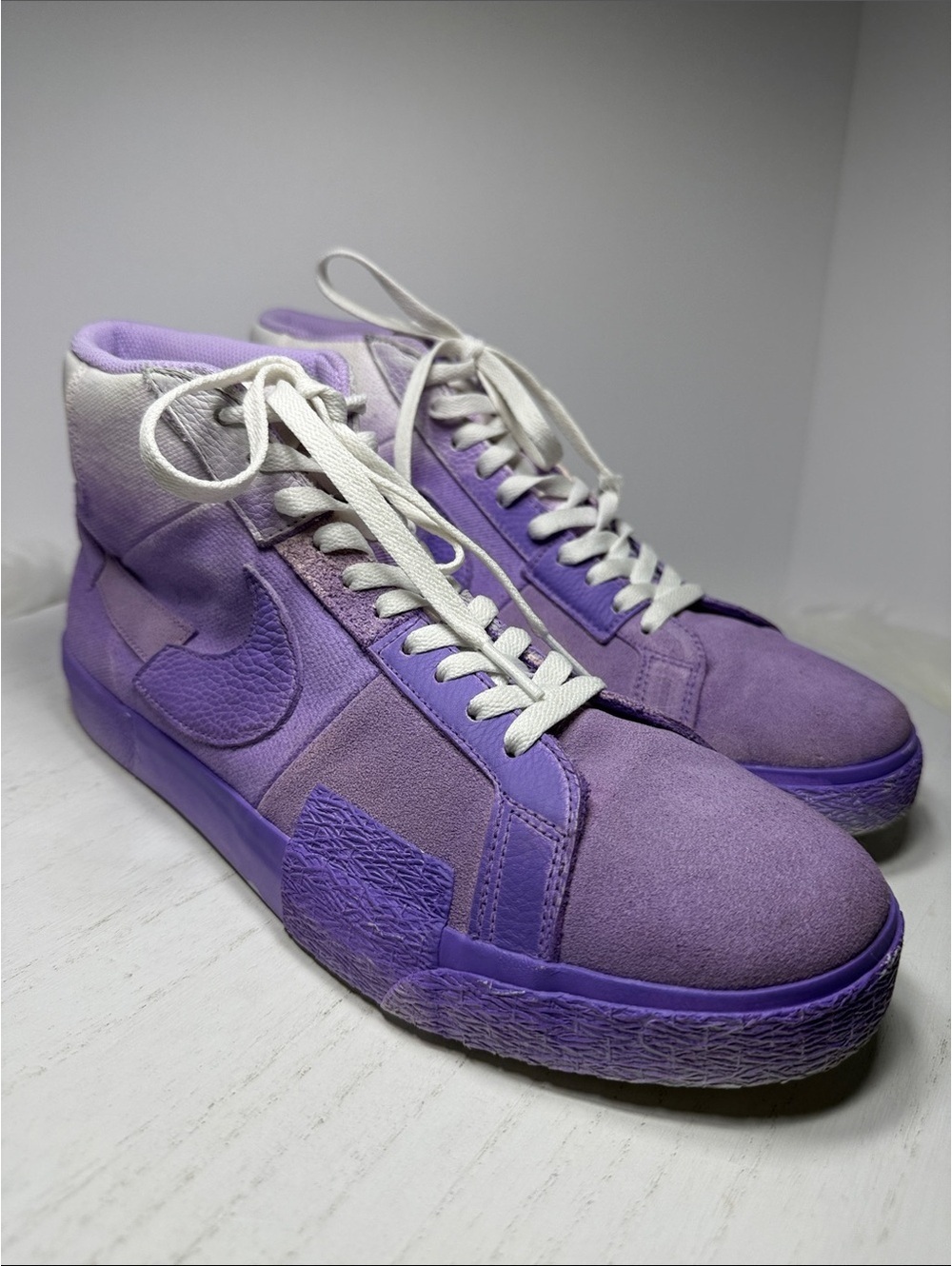Nike Blazer Mid Vintage Purple Suede High Top Sneakers Size 11.5